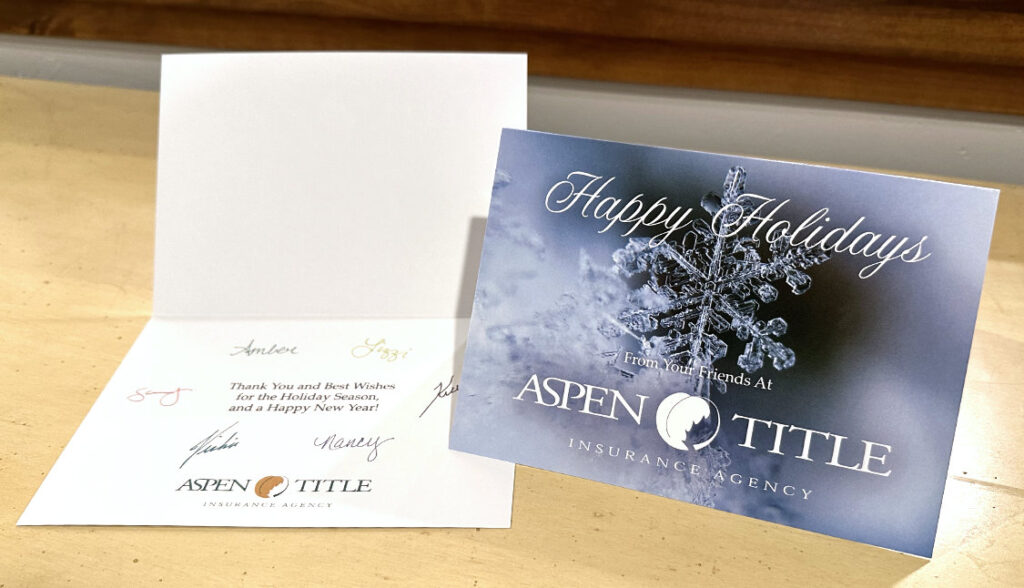 Aspen Title Holiday Card